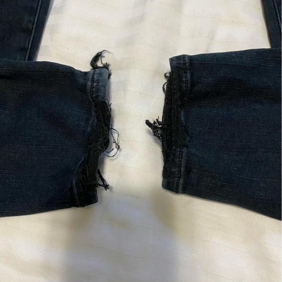 Agolde Sophie High Rise Distressed Skinny Jean Ruthless Black size 29 - Picture 9 of 15